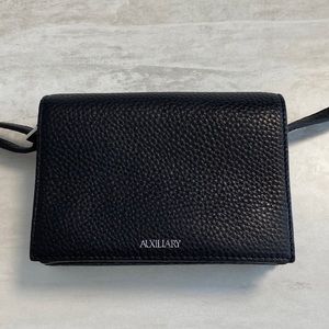Aritzia auxiliary black leather micro calisch crossbody preloved
